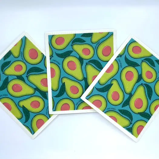 Tropical Print Swedish Dishcloth - 3 pack