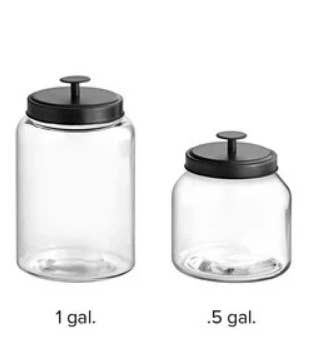 1/2 Gallon + Gallon Glass Jar- Empty, Bulk Refill