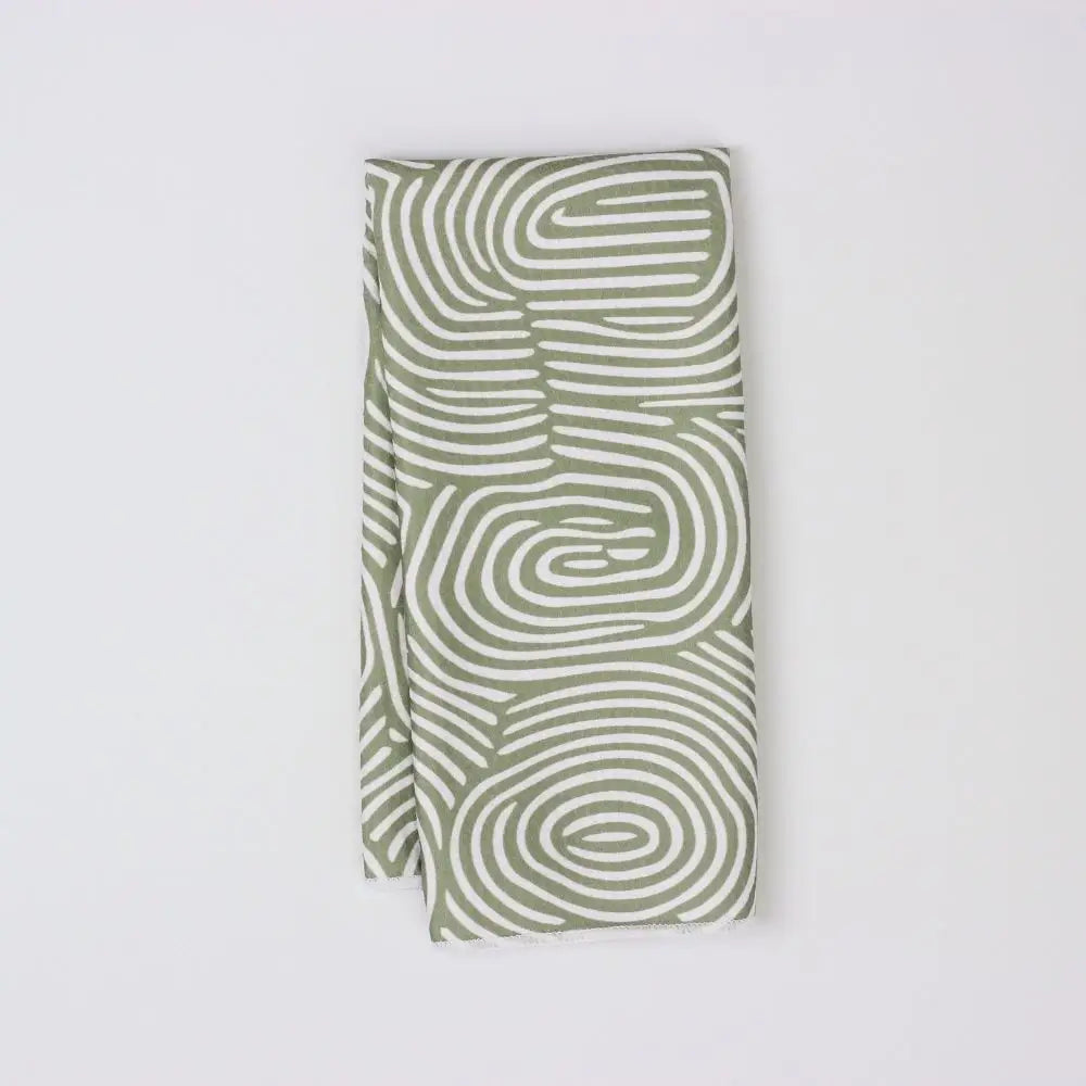 Macha Green Strump Dish Towel