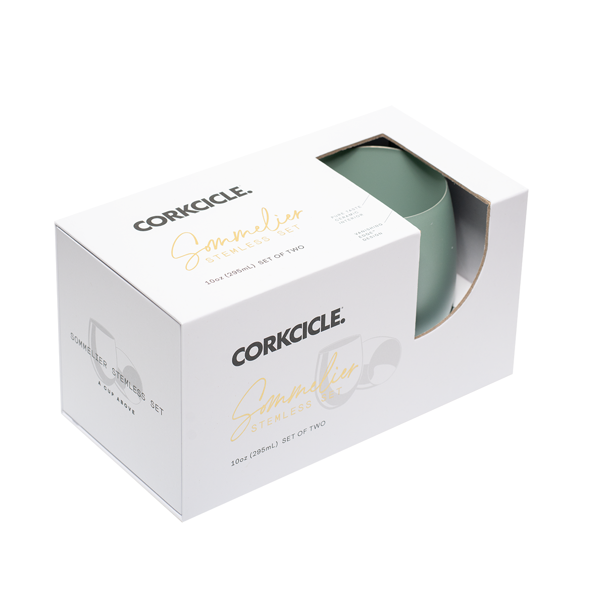 Sommelier Stemless - Double Pack - Ceramic Thyme