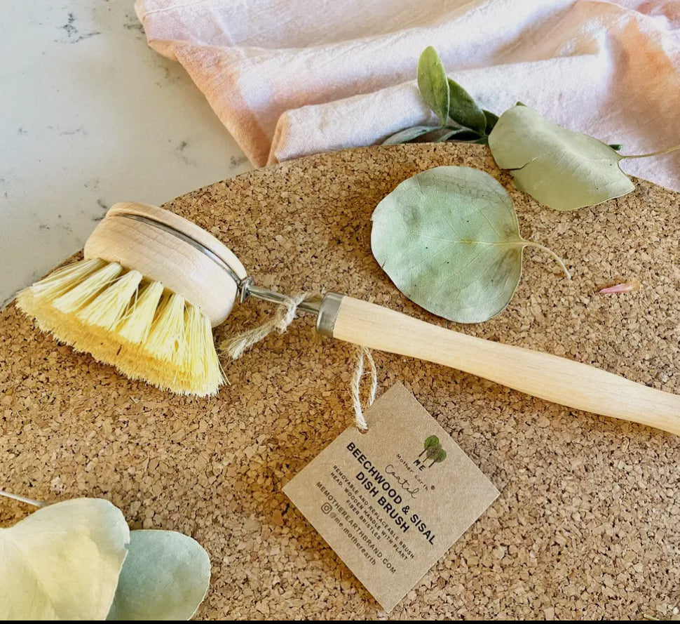 Bamboo Long Handled Dish Brush