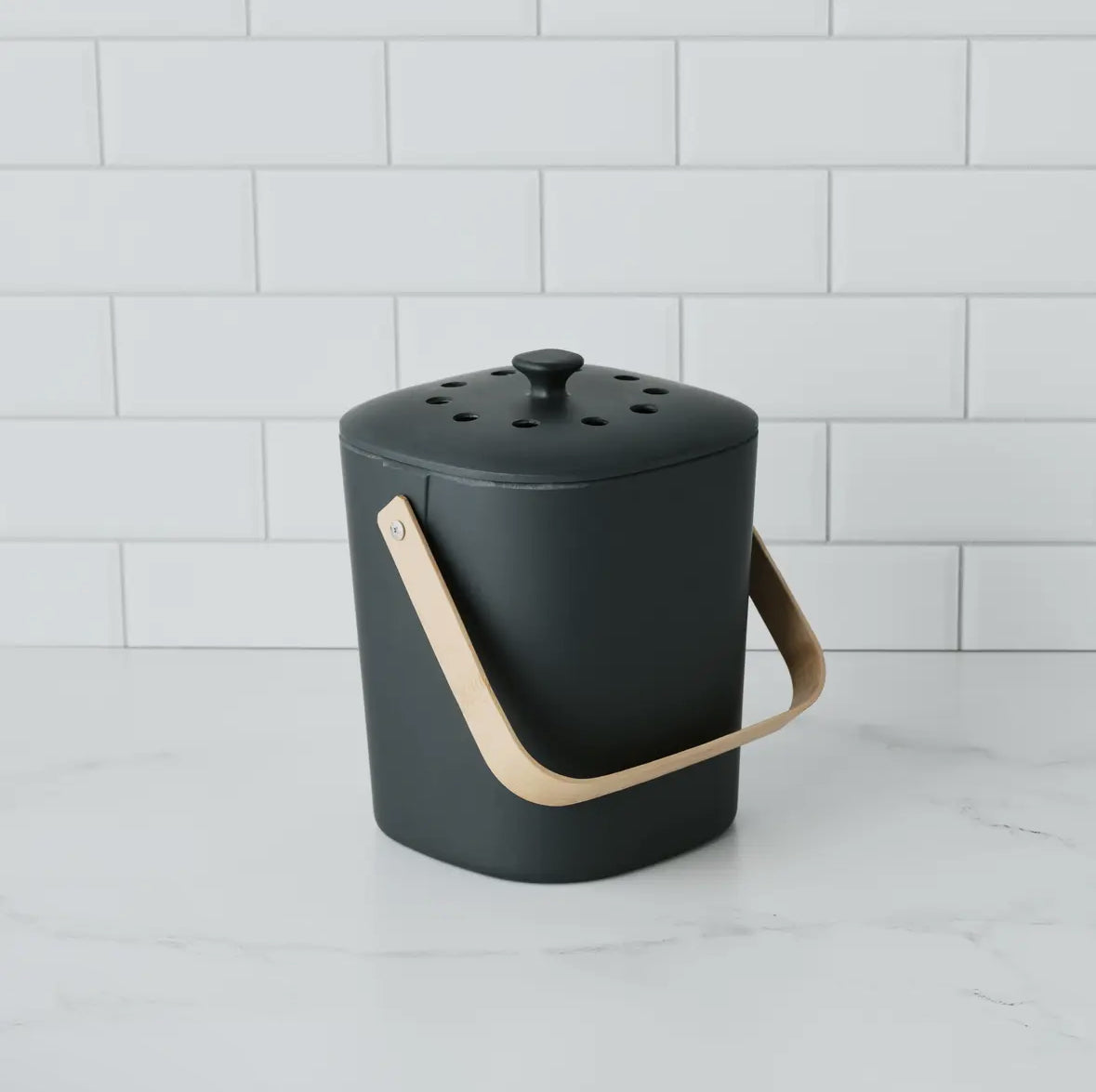 Bamboo Counter Top Compost Bin