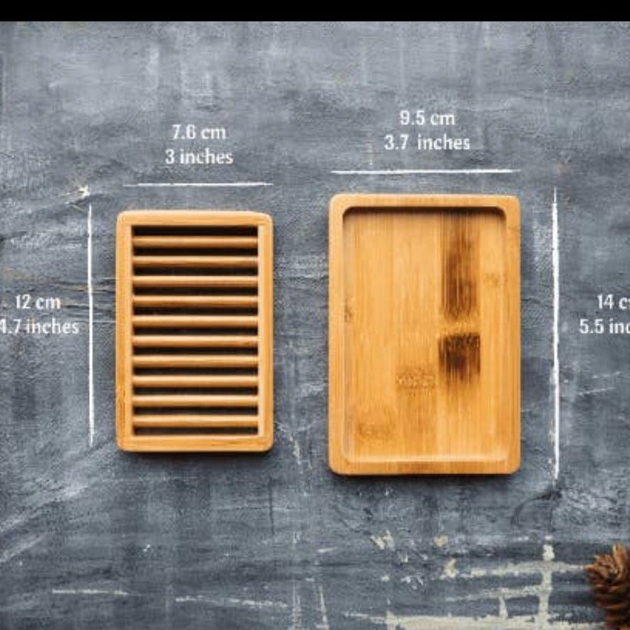 Dual Layer Bamboo Soap Dish
