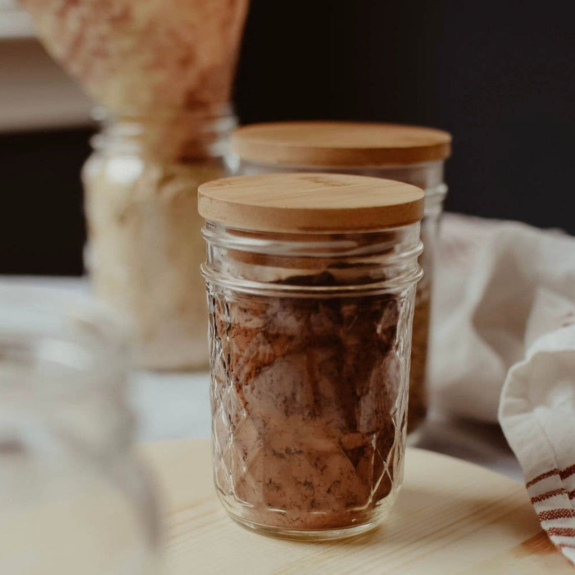 Bamboo Jar Lid Regular Mouth