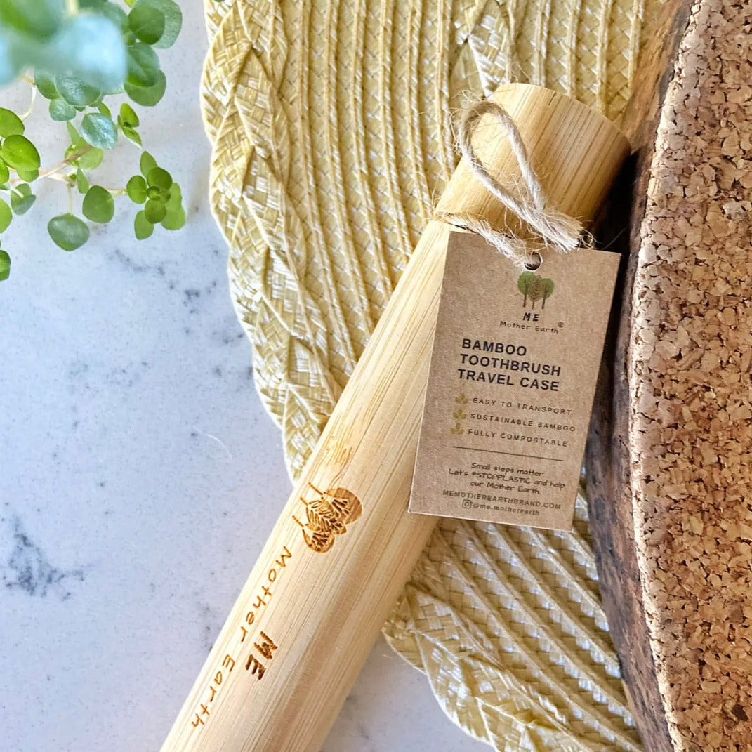 Bamboo Travel Toothbrush Case