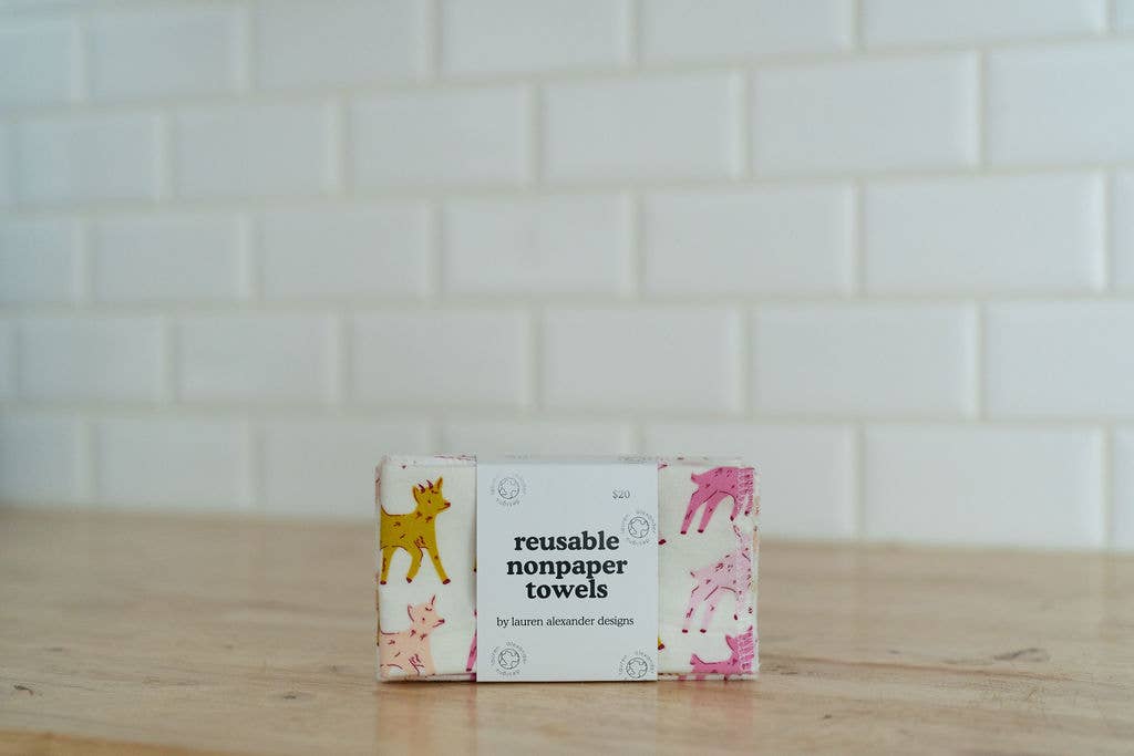 Reusable Paper Towels - Goat Yoga