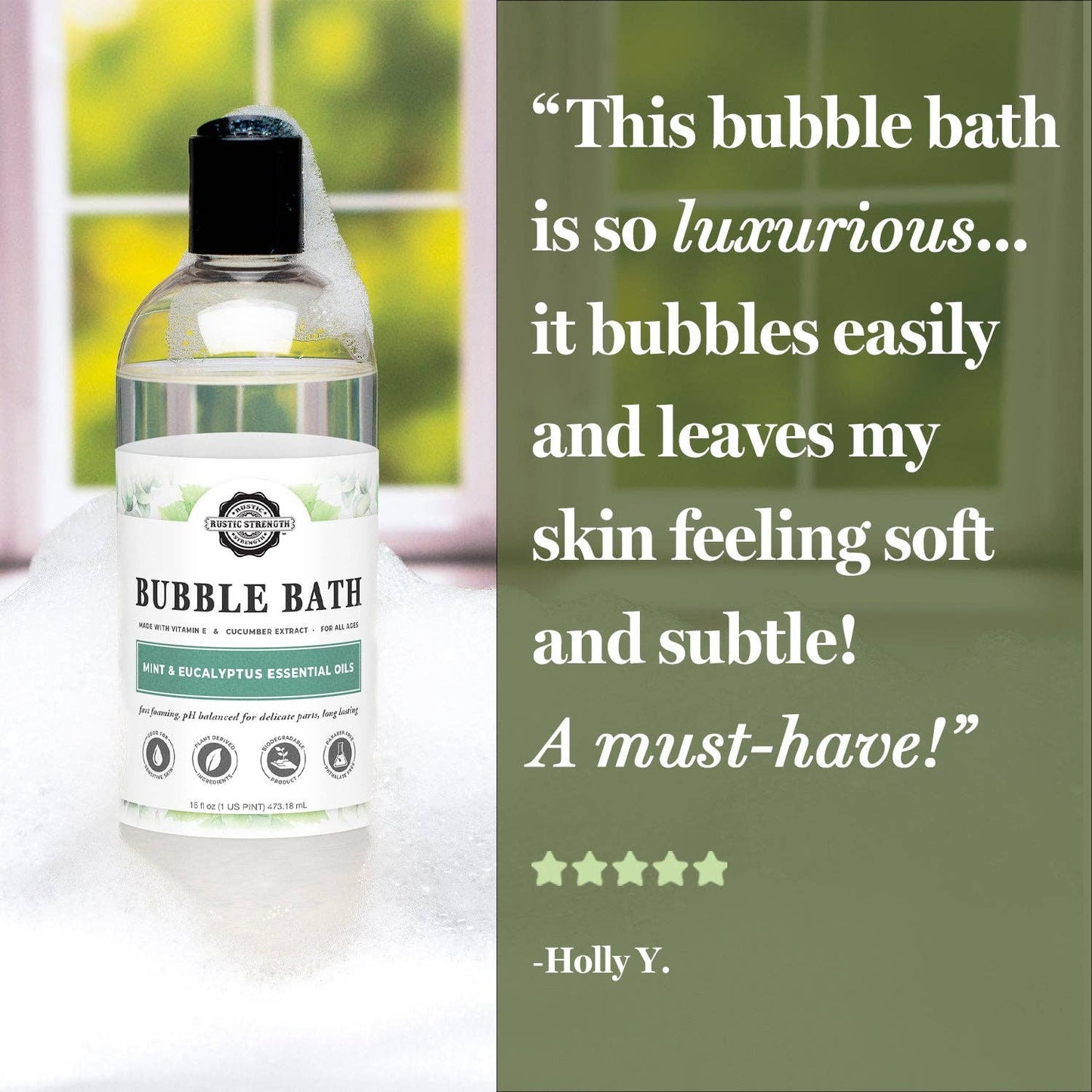 Sulfate-Free Bubble Bath for Sensitive Skin