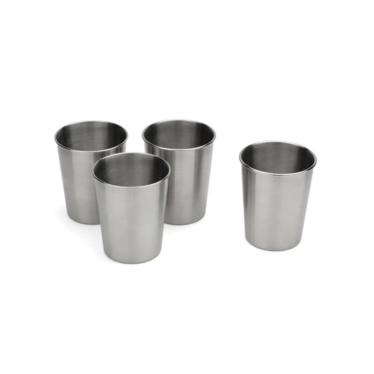 Stainless Steel 8 oz Cups - Set of 4