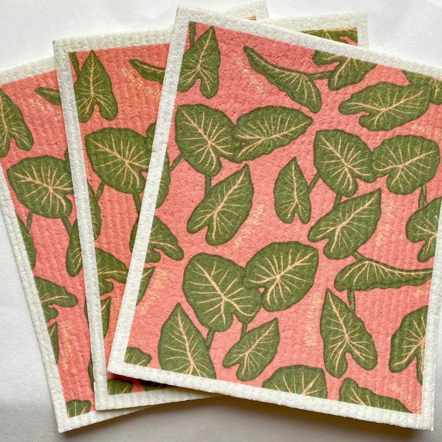 Tropical Print Swedish Dishcloth - 3 pack