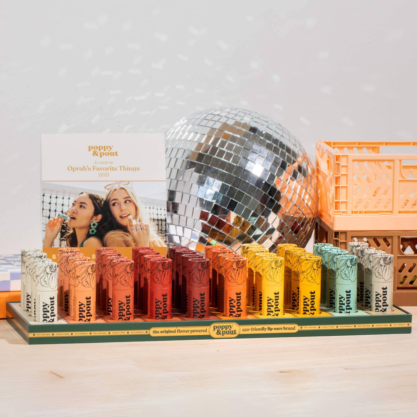 Product Display, 40 Lip Balm Tray, Original Flavors