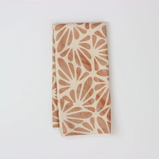 Mocha Daisy Dish Towel