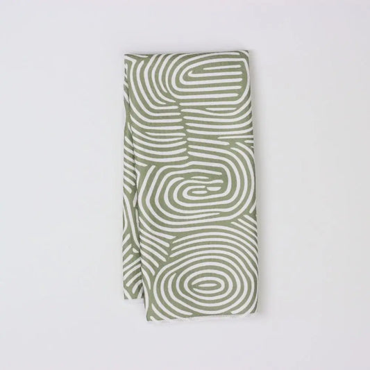 Macha Green Strump Dish Towel