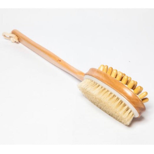 Long Handled Body Brush w/ Massager Opposite Side