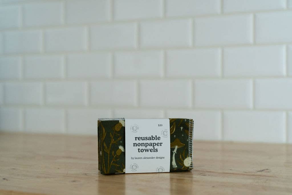 Reusable Paper Towels - Wooded Whimsy