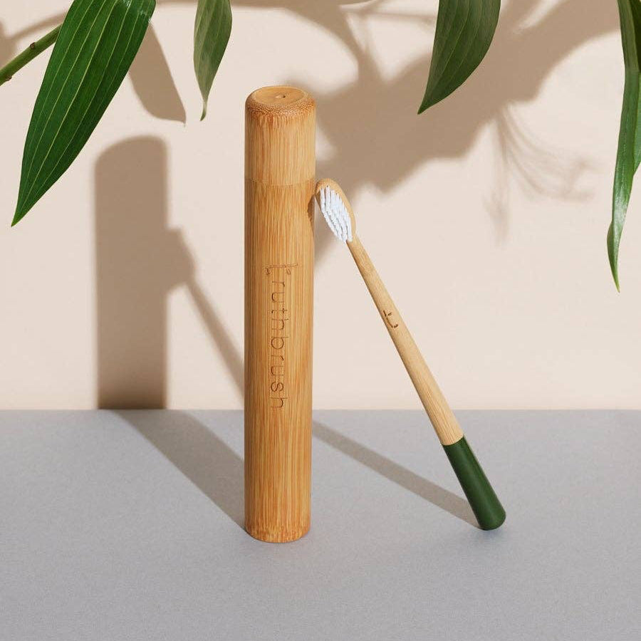 Toothbrush with Medium Castor Oil Bristles