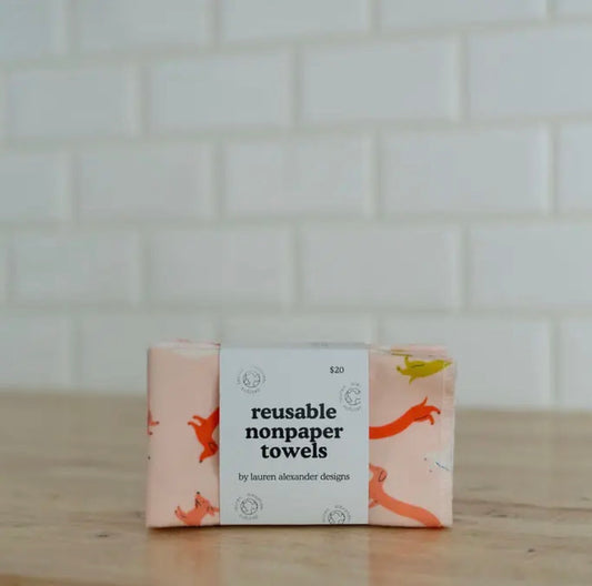 Reusable Paper Towels - Dachshund Wiggles