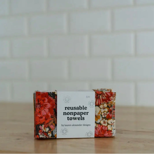 Reusable Paper Towels - Floral Haven