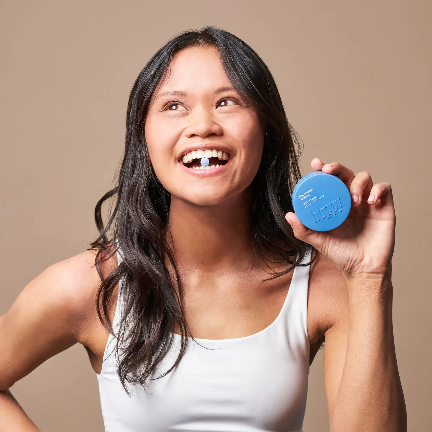 Alcohol-Free Cool Mint & Fluoride-Free Mouthwash Tablets