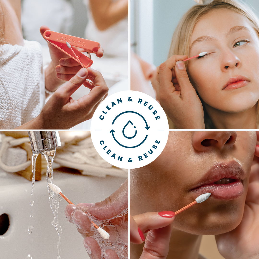 Last Swab: Beauty Reusable Cotton Swabs for Makeup