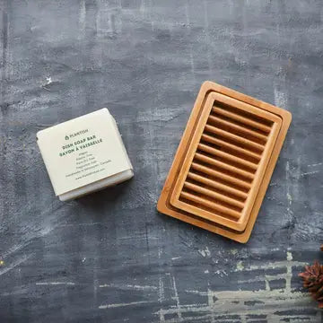 Dual-layer Bamboo Soap Dish
