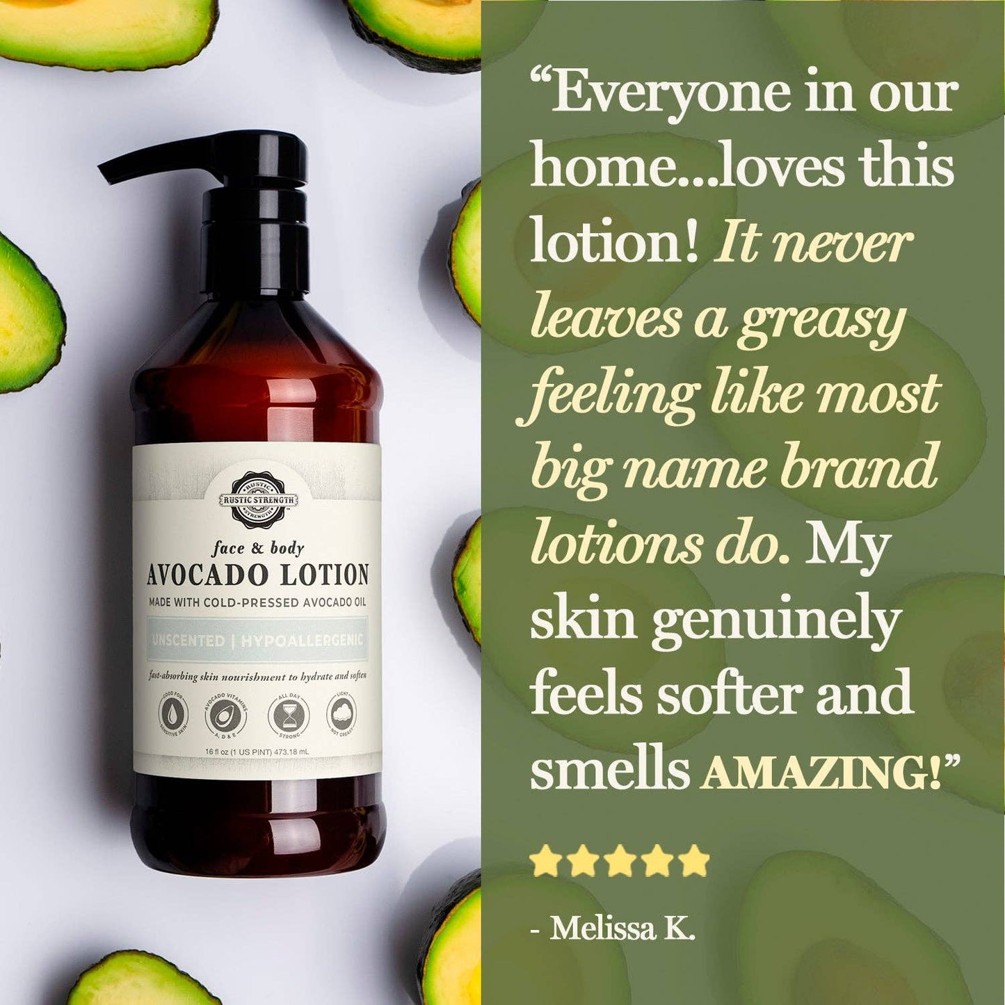 Avocado Lotion for Face & Body