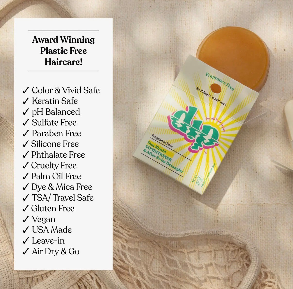 Dip Sun Shield: Conditioner Bar & After Swim Detangler (Copy)