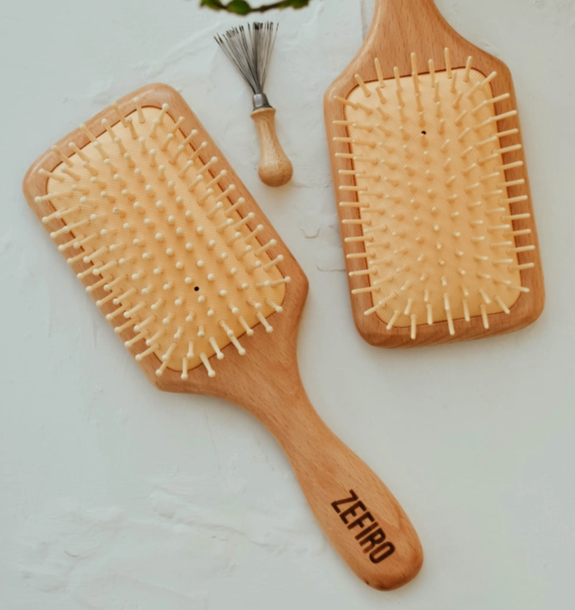 Bamboo Ball Tip Pin Hairbrush