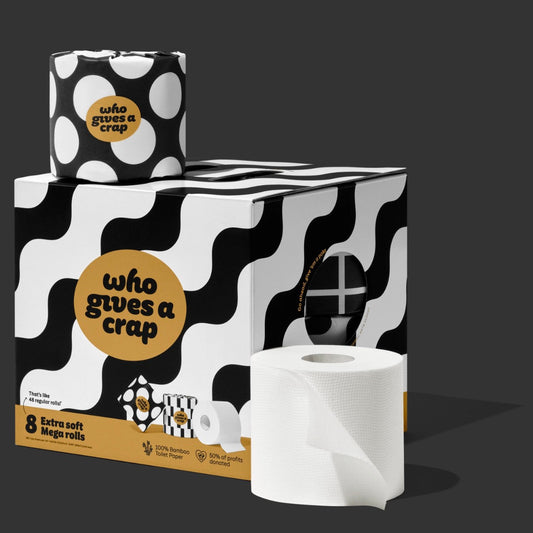 Premium 100% Bamboo Toilet Paper - 8 Pack