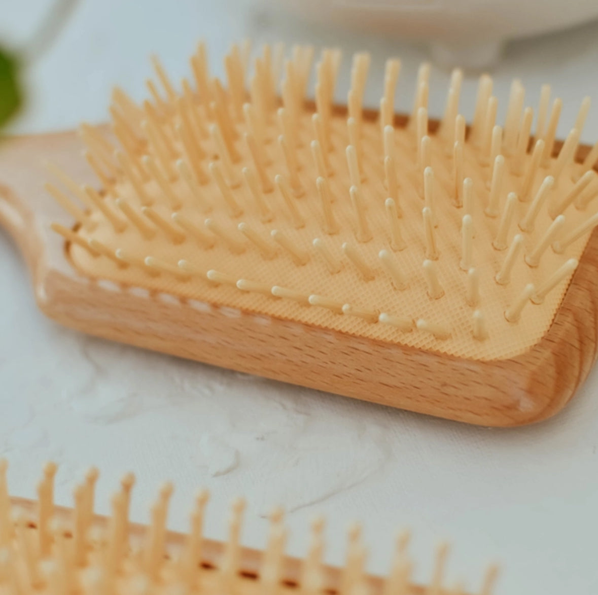 Bamboo Ball Tip Pin Hairbrush