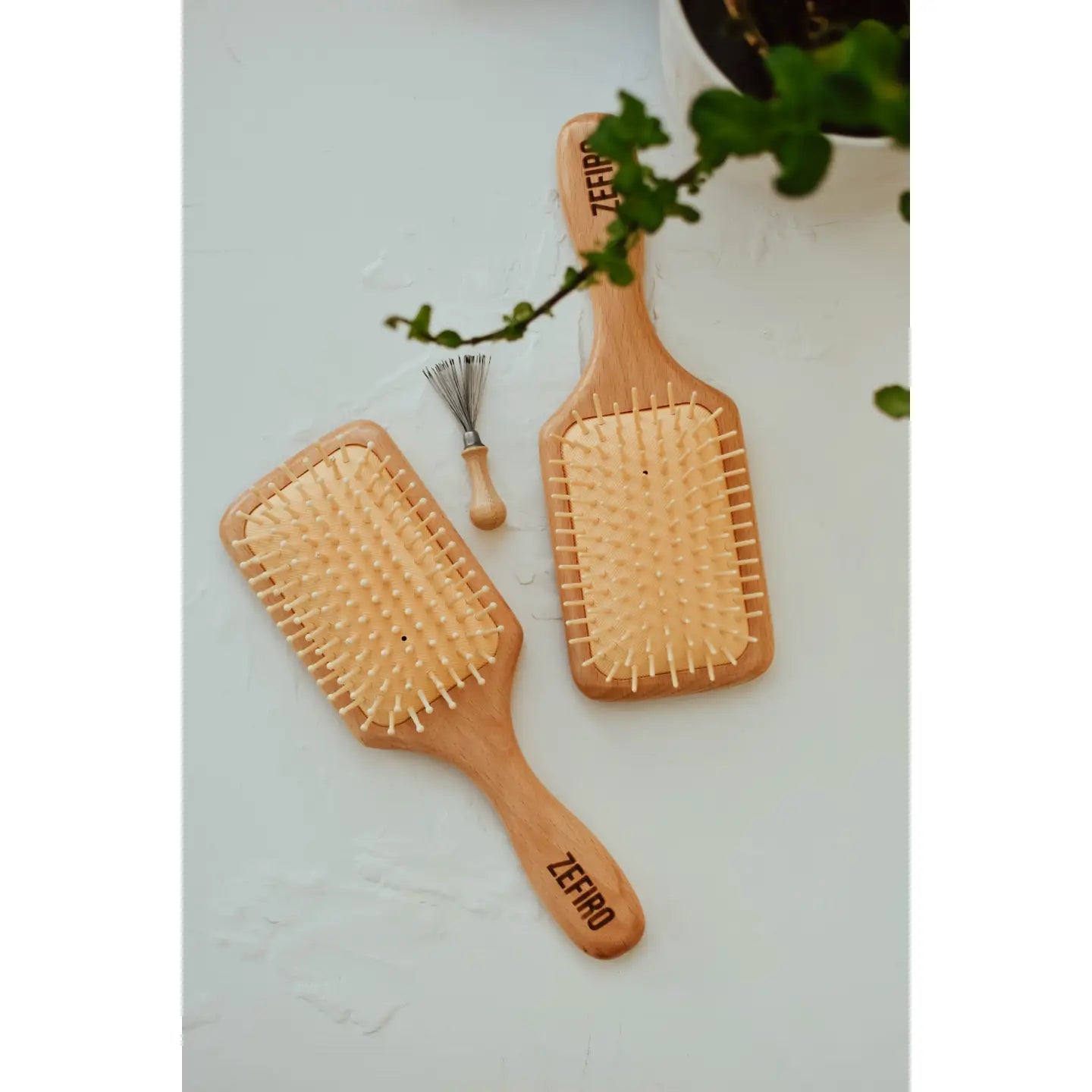 Bamboo Ball Tip Pin Hairbrush