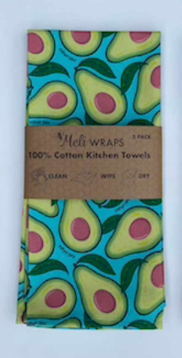 Tropical Print Cotton Dish Towels - 2 pack