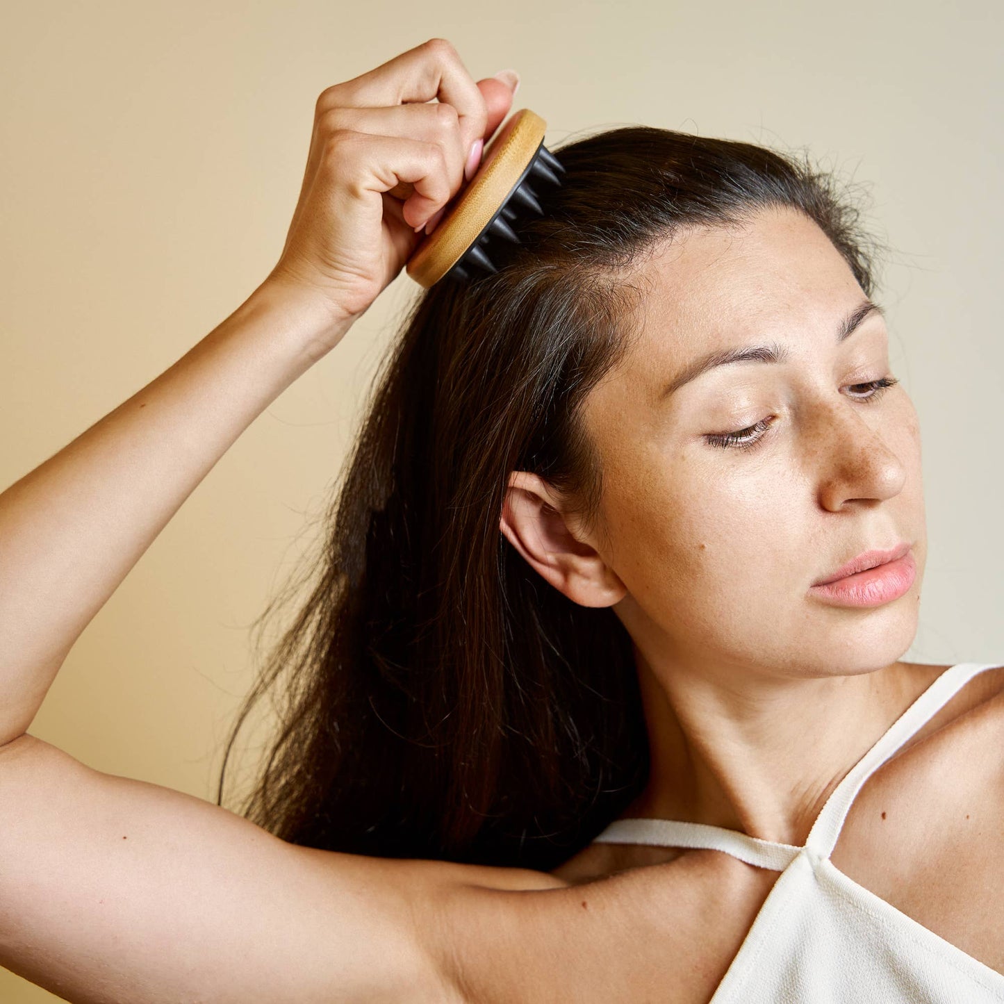 Bamboo and Silicone Scalp and Body Massager| Gift Bestseller