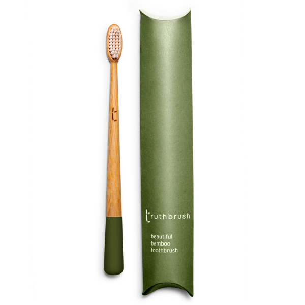 Toothbrush with Medium Castor Oil Bristles