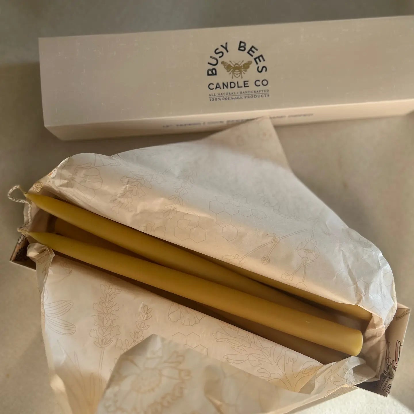 Hand Dipped 12" Taper Candles - 6 pack