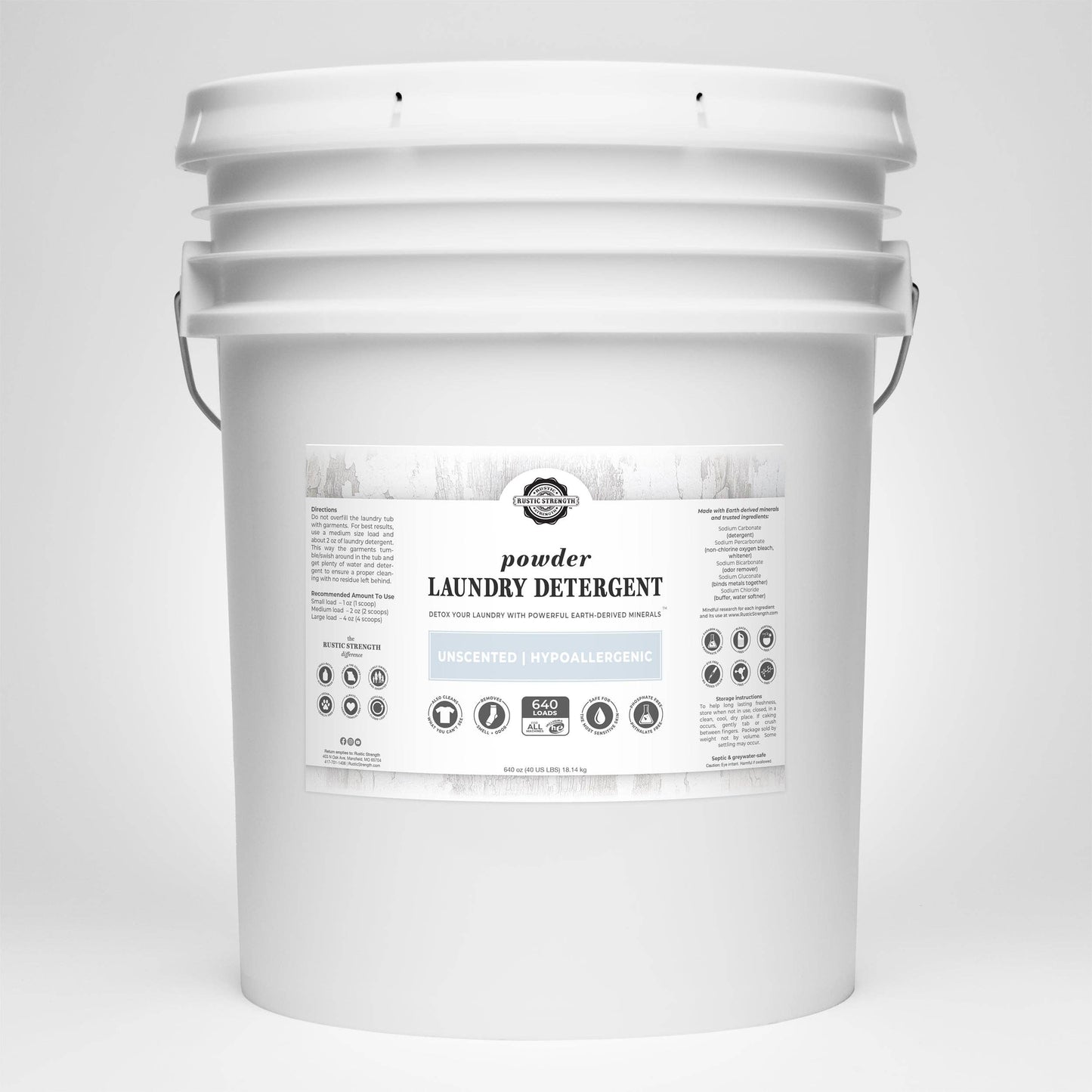 Powder Laundry Detergent: Unscented - Bulk